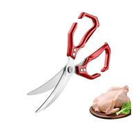 Tijeras de cocina Acero inoxidable | Tijeras 2 en 1 para mariscos con cascanueces para cortar pollo, carne, pescado, mariscos, nueces, para
