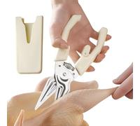 Tijeras de cocina de acero inoxidable con cubierta protectora magnética: herramientas de corte potentes y afiladas, tijeras de cocina versátiles, utensilios de cocina convenientes, herramientas