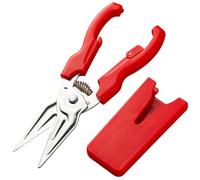 Tijeras de cocina de acero inoxidable de 9 pulgadas, tijeras resistentes con cubierta magnética, para alimentos multiusos para el hogar, camping, barbacoa, carne, aves de corral, herrami