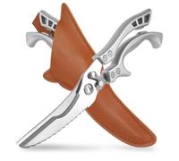 Tijeras de cocina de acero inoxidable de alta resistencia, multiusos ultra afiladas, tijeras profesionales de aves de corral para huesos, pollo, carne, pescado, pavo, verduras, tijeras de barbacoa.