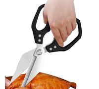 Tijeras de cocina, herramienta de corte de acero inoxidable, herramienta de corte multifunción para costura, tela, papel, cocina, ensalada, carne, preparación de alimentos, jardín, aves, manualidades