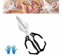 Tijeras De Cocina Multifuncionales De Alta Resistencia, Tijeras Multiusos For Alimentos, Tijeras De Acero Inoxidable For Carne, Herramientas Y Utensilios For Comedor, Tijeras Multiusos(Negro)