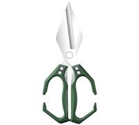 Tijeras De Cocina Multifuncionales Y Resistentes, Ergonómicas 2 En 1, De Acero Al Carbono, Japonesas, For Cortar Carne, Verduras Y Frutos Secos(Green)