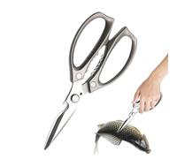 Tijeras De Cocina Para Alimentos | Herramienta de Corte de Acero Inoxidable,Tijeras Multiusos Para Carne Aves Ensaladas Costura Jardín Manualidades Papel,Preparación Alimentos Papel Tela Jardín Manual