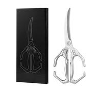 Tijeras de cocina para alimentos,Tijeras de carne 2 en 1 con cascanueces | Tijeras pesadas para preparación de alimentos BBQ Pescado aves de corral Pollo Mariscos Camarones