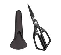 Tijeras de cocina para alimentos - Tijeras ergonómicas para alimentos con mango antideslizante - Herramienta portátil para cortar para cocineros, casa, restaurante, jardinería