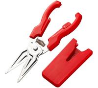 Tijeras de cocina resistentes, tijeras de cocina multiusos, de acero inoxidable de 9 pulgadas, resistentes con estuche magnético, comida portátil que ahorra mano de obra para acampar en casa