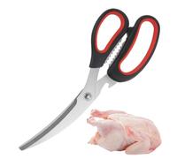 Tijeras de cocina versátiles, con asas antideslizantes, aptas para lavavajillas como tijeras de carne, para carne de pollo, espiga de pescado