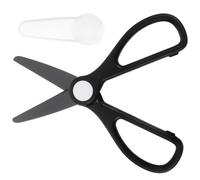 Tijeras de Cocina y Jardinería Negras de Acero Inoxidable, Multiusos | Abs, Agarre Cómodo, Hojas Afiladas, Diseño Versátil para Hogar y Recorte
