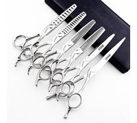 Tijeras de corte de pelo de 6/6.5/6.8/7pulgadas (6+6.8 pulgadas - 6pc)