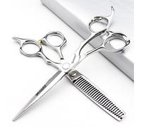 Tijeras de corte de pelo de 6/6.5/6.8/7pulgadas (6 pulgadas - 2pc-B)