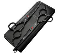 Tijeras de corte de pelo de 7/7.5 pulgadas, peluquero, juego de tijeras de corte de pelo de acero inoxidable para uso doméstico (7 pulgadas y 2 piezas-E)