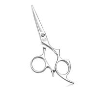 Tijeras de corte de pelo Moontay de 6 pulgadas con agujeros grandes para los dedos, tijeras de peluquería profesionales, tijeras de corte de pelo de salón, acero inoxidable japonés 440C, plata