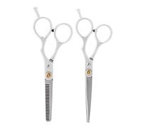 Tijeras de corte de pelo profesional Tijeras de dientes/Tijeras de peluquería para peluqueros/2 en 1 paquete para la familia Baber Salon(#03)