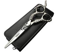 Tijeras de corte de pelo profesionales de 5,5/6 pulgadas, tijeras de corte de pelo afiladas de acero inoxidable, tijeras especiales para peluqueros (Tijeras de corte de 6 pulgadas-A)