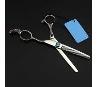 Tijeras de Corte de Pelo, Tijeras Profesionales japonesas Retro de 6 Pulgadas, 440c, para peluquería, Maquillaje, entresacar y Adelgazar.