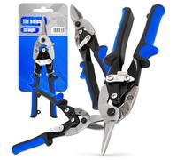 Tijeras de Corte Metal Hojalatero 10'' Cortachapas Pladur Recto Mango Ergonómico Antideslizante Pestillo Seguridad Marcha Suave Precisas Calidad