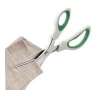 Tijeras de corte para tejidos, tijeras para bordes decorativos, tijeras triangulares con borde dentado | Tijeras de costura con mango cómodo, tijeras dentadas para sastre portátil profesional