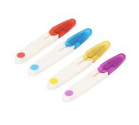 Tijeras de Coser,4 PCS Cortadores de Hilo de Coser en forma de U con Cubierta Seguridad Tijeras de Plástico Pequeñas Tijeras de Punto de Cruz para Bordar a Medida Costura Bricolaje