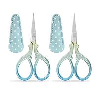 Tijeras de Costura Pequeñas Mini para Bordar - Acero Inoxidable Afilado con Cubierta Protectora de PU (2 Paquete)