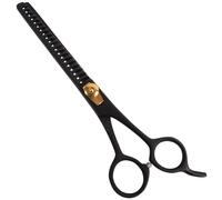 Tijeras de entresacar para perros 19 cm. y 7,5" negra, 20 dientes de tiburón