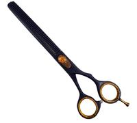 Tijeras de entresacar para perros 20,5 cm 8,5" negra, 44 dientes finos