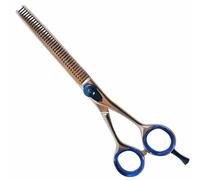 Tijeras de entresacar para perros de 19 cm. y 7,5" con 36 dientes finos y tornillo de ajuste rápido