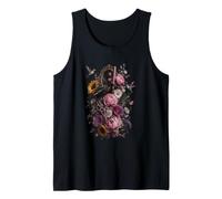 Tijeras de Espejo de colibrí Floral para peluquería Camiseta sin Mangas