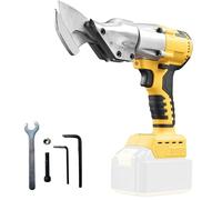 Tijeras de hojalata compatibles con batería Dewalt de 20 V, tijeras eléctricas de metal con cabezal giratorio de 360°, tijeras eléctricas sin escobillas para chapa, alfombras, tela, cuero, papel (sin
