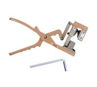 Tijeras de injerto multifuncionales grises, herramienta de poda para injertos con corte en forma de V y mango de aleación de aluminio antideslizante, incluye llave hexagonal para