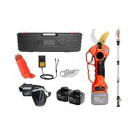 tijeras de jardín, Podadora eléctrica inalámbrica de 25V y 40mm, cortador de ramas de poda eficiente for árboles frutales, bonsái, 12 horas de tiempo de trabajo(Shears pole(Case))