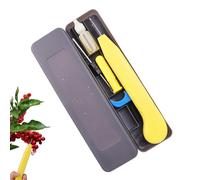 Tijeras de jardinería - Cortador de ramas manual con hoja curva | Podadora de jardín | Para bonsái, flor, árbol, césped, planta, corte interior, poda, duradero y afilado