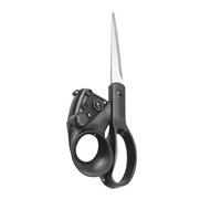 Tijeras de láser tijeras de costura multifuncional con 6.5 pies guiados guiados directamente corte derecho a la derecha para sastres profesionales para principiantes negros 5