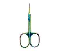 Tijeras de manicura rusas de 1 a 8 piezas, para el crecimiento de cutículas, punta curva, para el cuidado de las uñas, removedor profesional de acero inoxidable, coloridas, 1 pieza