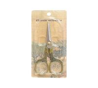 Tijeras de mano clásicas con diseño floral, corte preciso, diseño de agarre cómodo, tijeras artísticas de metal para el hogar, diseño retro de flores