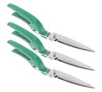 Tijeras de mano para césped, hoja de acero templado de 13 pulgadas, cabeza giratoria que se bloquea en su lugar para un ángulo ideal, resorte automático para menos fatiga de la mano, bloqueo de