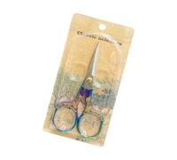 Tijeras de metal vintage hechas a mano con diseño de flores para oficina, hogar, manualidades con mango ergonómico, tijeras de oficina