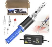 Tijeras de modelado de corte de grabado, tijeras eléctricas para tallar alfombras, 0-4000 rpm, suministros para tallar, modelar, detallar, cortar con 2 pares de cuchillas