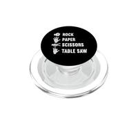 Tijeras de Papel de Roca Sierra de Mesa Divertido Carpintero para carpintería PopSockets PopGrip para MagSafe