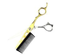 Tijeras de pelo con peine, tijeras para el cabello 2 en 1 - Corte de pelo de peluquero profesional de 6 pulgadas | Tijeras de pelo profesionales 2 en 1, tijeras de corte de pelo de peluquero
