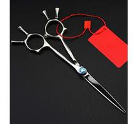 Tijeras De Pelo Personalidad De Gama Alta 6.0Inch Peluquero Tijeras De Acero Inoxidable Hizo Profesional De Dos Colas,Metálico,6 inch