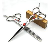 Tijeras de peluquería estilistas de pelo profesional modelado tijeras de corte y tijeras de entresacar 6'