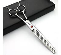 Tijeras de peluquería japonesas de 17,78 cm para peluquería, estudio, herramientas de modelado profesional, tijeras de corte de cabeza microdoblada + tijeras de adelgazamiento (tijeras de