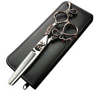 Tijeras de peluquería profesionales, 6 pulgadas, acero inoxidable de alta dureza, 440 C