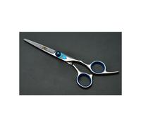 Tijeras de peluquería profesionales de 6 pulgadas, corte plano azul, 440C, originales de Japón