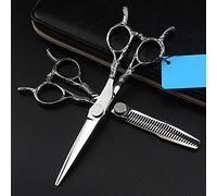 Tijeras De Peluquería Tijeras Profesionales Para El Cabello Tijeras De Peluquero Salón Uso Doméstico Japón 440C Tijeras Para Cortar El Cabello De Acero Inoxidable Retro Dos Colas