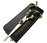 Tijeras de peluquero profesional 6 pulgadas 440c salón de alta dureza salón de belleza corte y peinado delgadas peluquería dedicada (6 pulgadas - B)