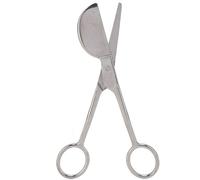 Tijeras de pico de pato para apliques, tijeras de bordado de 6 pulgadas con mango desplazado curvo doble doblado Tijeras de pico de pato para bordar hilo de tela