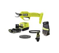 Tijeras de poda 18V ONE+™ + Funda + Piedra de afilar + Guantes (1x 2.0Ah)