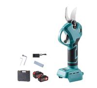 Tijeras de poda a batería, cortarramas eléctrico, podadora 40 mm | Podador recargable con hoja SK5, 2 aperturas, peso aprox. 0,8 kg y carga de 1-2 h(2 Batteries Kit)